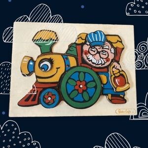 Rainbow Crafters Vintage Wooden Puzzle